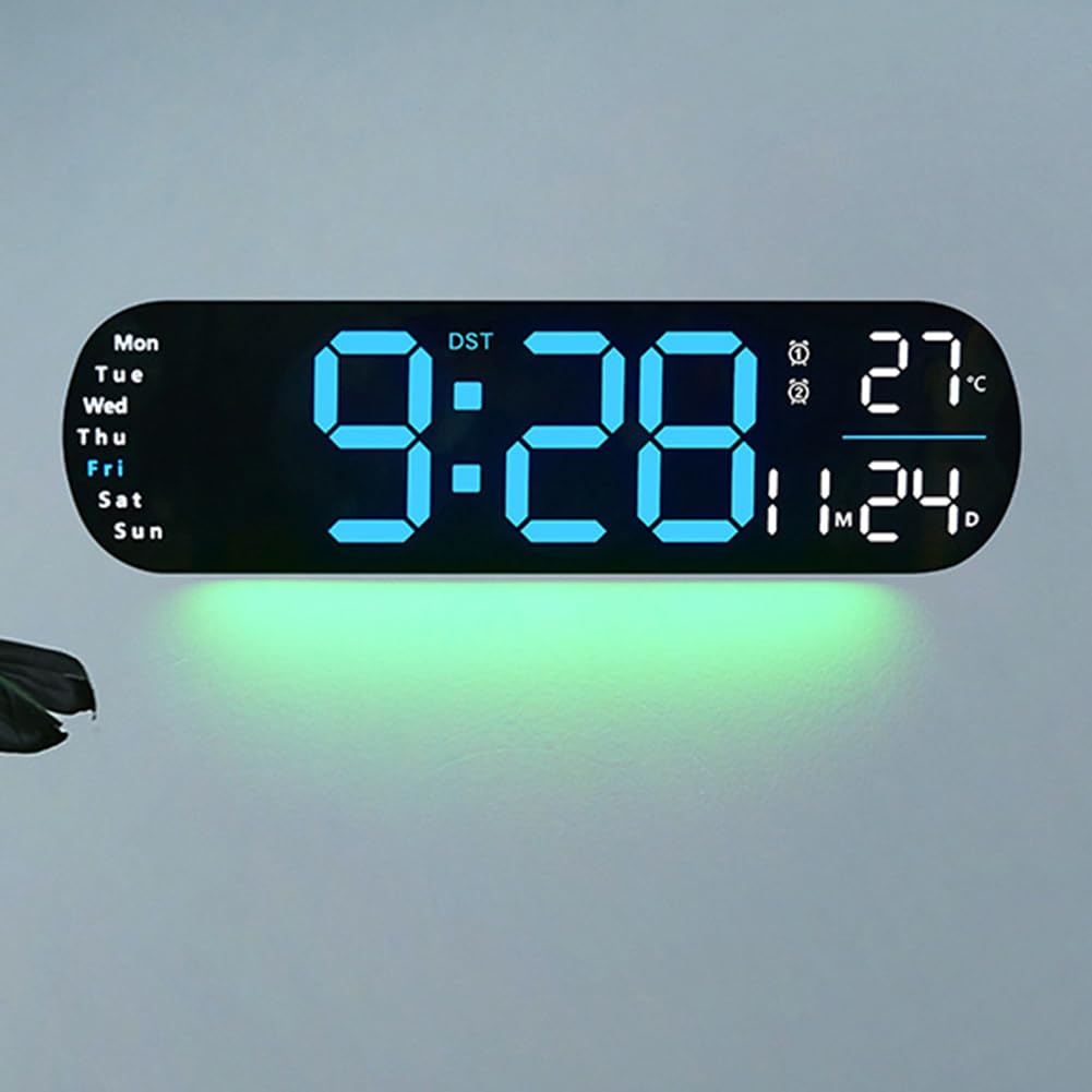 Función de memoria del reloj Garvee que conserva la hora y doble alarma independiente