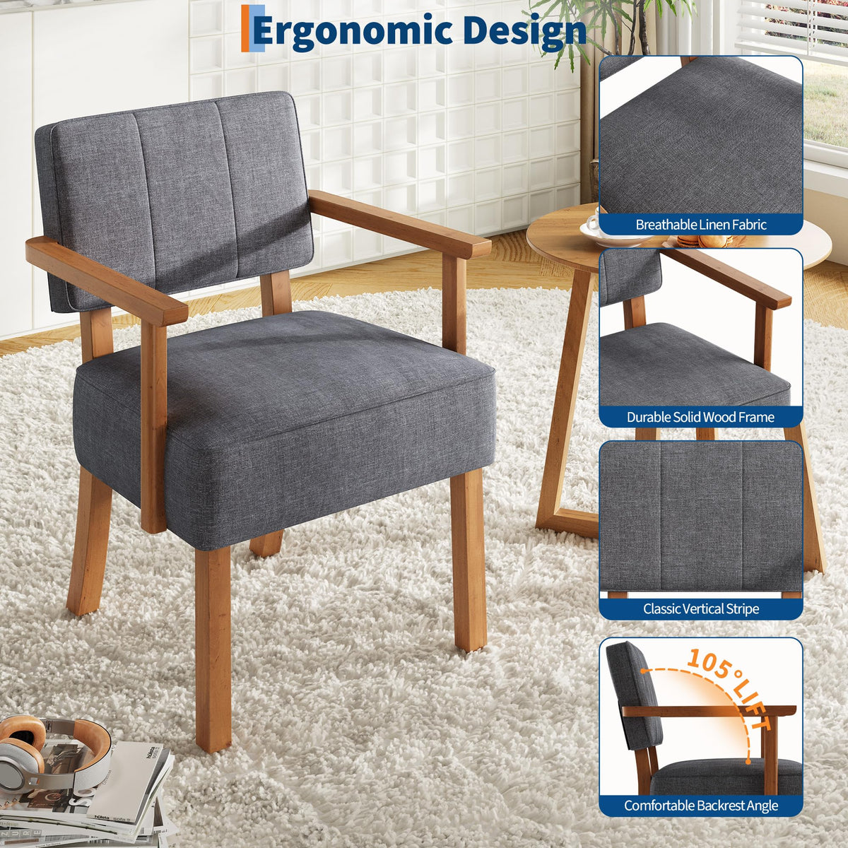 Diseño ergonómico de la silla Garvee con reposabrazos y espuma de alta densidad